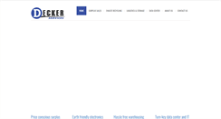 Desktop Screenshot of deckerservices.com