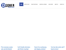 Tablet Screenshot of deckerservices.com